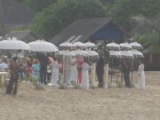 Bungalovi alueemme vireisellä hotellialueella oli rannalla Thaimaalaiset Häät